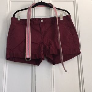 Aeropostale shorts and belt